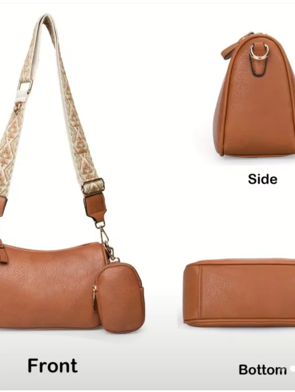 Bohemian-style crossbody bag
